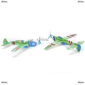 [COD] shiou Tàu lượn xốp 12 Cái/Bộ tàu lượn bay máy bay đồ chơi trẻ em tự làm