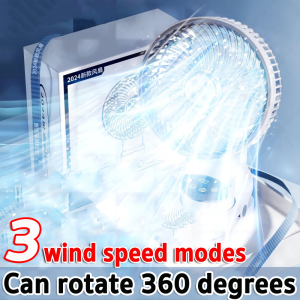 Kipas Portable USB Rechargeable Clip Fan LED Night Light Strong Wind Mini Cooling Fan For Baby Stroller Table Fan 16 inch kipas meja desk fan rechargeable fan kipas angin