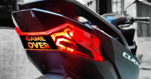 Tail Light Decal Sticker For Honda Click 160 Game Over design