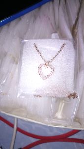 สร้อยคอพร้อมจี้เพชรCz