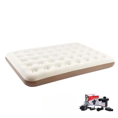 (BONUS POMPA ) Kasur Angin single twin double Air Bed Matras Kamar Anti Kempes Berkualitas + Pompa Listrik +Bantal - FULLSET