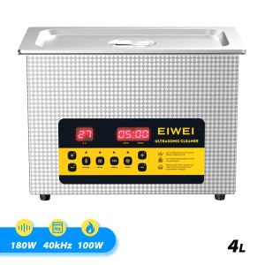 Ultrasonic Cleaner Jewelry Cleaner4L 100W 40kHz Digital Display Heating Ultrasonic Bath with Basket Easy to Use Works Great Deep Cleaning Highly Recommend