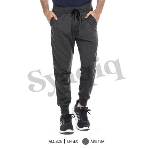 Jogger Pants Panjang Celana Trackpants Sweatpants Bahan Babyterry Pria Wanita