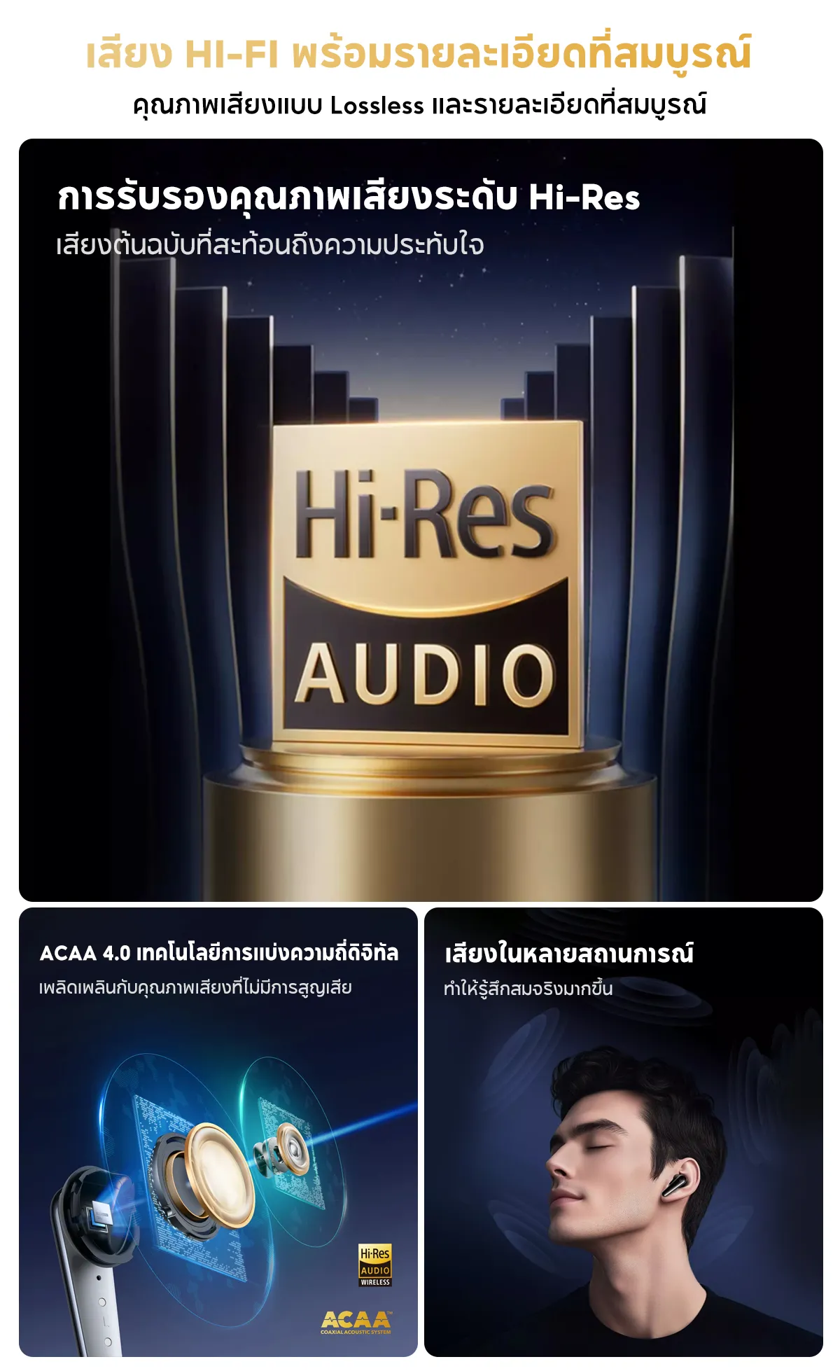 SOUNDCORE Liberty 4 Pro Noise Cancelling True-Wireless Earbuds หูฟังบลูทูธไร้สาย 5.3 ลดเสียงรบกวน Adaptive ANC