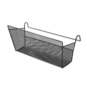 VALER Heavy-Duty Bedside Hanging Basket Space Saving Large Capacity Sundries Storage Basket Sturdy Iron Sundries Holder for Home