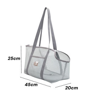 Portable Pet Carrier Bag Breathable Mesh Big Capacity Shoulder Tote For Small Dogs Cats Outdoor