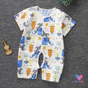 บอดี้สูทเด็ก 0-6 เดือน ผ้ามัสลิน เสื้อผ้าเด็ก ของใช้เด็กอ่อน เสื้อผ้าเด็กอ่อน ชุดเด็กอ่อน ชุดเด็กแรกเกิด เตรียมคลอด newborn SM115