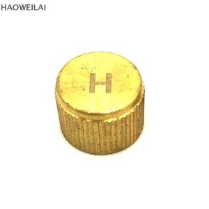 [HAOWEILAI] สารทำความเย็นเครื่องปรับอากาศรถยนต์ฝาครอบวาล์วแกนหลักหมวกพอร์ตต่ำสูงด้านข้างอัตโนมัติแรงดันสูงต่ำอุปกรณ์เสริมหมวก