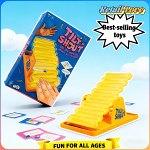 Reléde No Toys Game - Yellow Slider with Cards and Balls - 2-4 Players - Ages 12+