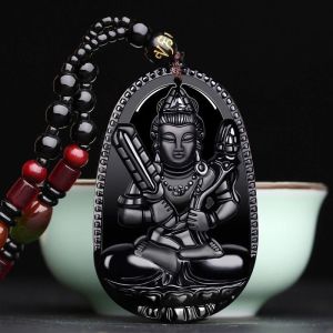 🔥推荐购买 开光十二生肖本命佛 生肖守护神 黑曜石吊坠 佛牌 苏师傅推荐 Obsidian Natal Buddha Zodiac Pendant READY STOCK