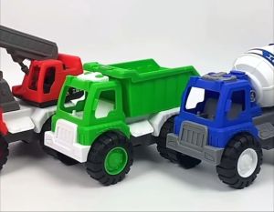 [2026 Car Toy][Msia Stock]Pull Back Cars & Trucks Toy Set Friction Construction Vehicle Toys for Kids Lori Truck Kereta