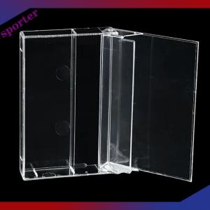 Sporter เทปคาสเซ็ท1ชิ้นกล่องใสบันทึกเสียงแม่เหล็กกล่องเปล่ากันฝุ่น