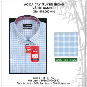[HN] Áo Sơ Mi Dài Tay Dáng Regular Vĩnh Tiến Vải Bamboo GTB 475