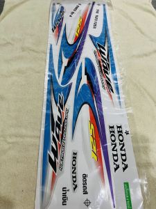 Bộ tem decal dán xe máy Honda Wave 125 R đời 2003 dán xe bạc zin thái siêu đẹp