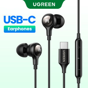 UGREEN Stereo Bass Headphone In-Ear 3.5mm Earphone Type C Lightning Wired Earphones Metal HiFi Stereo Sound Earpiece with MIC for Xiaomi Samsung Huawei iPhone