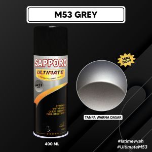 Sapporo Ultimate M53 Grey / Sapporo Ultimate / Cat Semprot / Cat Aerosol Terbaik / Sapporo Spray / Sapporo