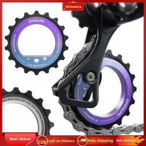 [Chinatera Malll] 18T Bicycle Jockey Wheel 9/10/11 Speeds Hollow Eccentric Pulley Wheel for Shimano R8000 R7000 MTB Road Bicycle Part