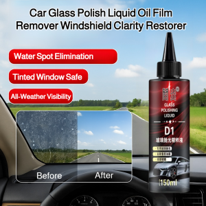 Car Glass Polish Liquid Oil Film Remover Windshield Clarity RestorerAuto Glass Polishing Essence Liquid Mild Water Damage Cleaner Coating Scratch Cleaner