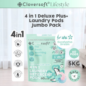 Cloversoft Laundry Pods 4in1 Plant-Based (60 Pods) Laundry Capsules
