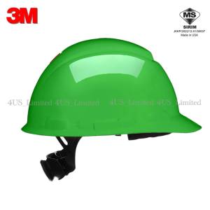 3M H-701SFR-UV 3M Safety Helmet Short Brim Hard Hat / 4-Point Suspension Ratchet DOSH SIRIM ANSI
