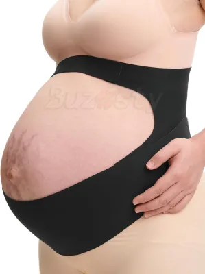 Buzesty Pregnancy Belly Band Adjustable Belly Band for Pelvic & Back Pain Cozy-Support Ergonest Maternity Belly Band Invisible Ideal Pregnancy Belt for Back Abdomen Waist