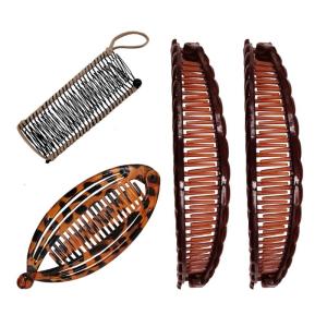 4pcs Hair Styling Clip Banana Hair Clip Set For Effortless Updos And Elegant Hairstyles for Various Occasion and Outfit