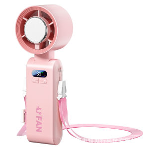 Pek Ais KipasPegang Tangan Kapasiti Besar 4000mAh Penyejukan Luaran Berkelajuan Tinggi Leher Turbo Ganas Gantung Kipas USB Mudah Alih Boleh Dicas semula Boleh Dilipat