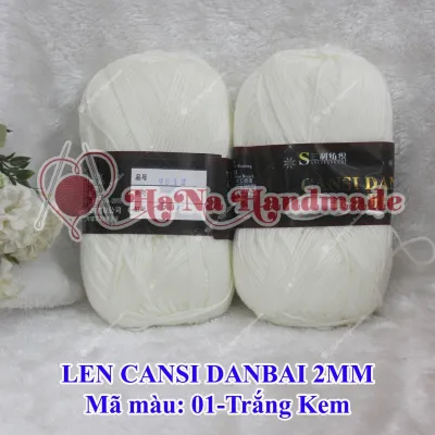 Len cansi 125g/ cuộn 42k đan móc váy áo khăn choàng cổ