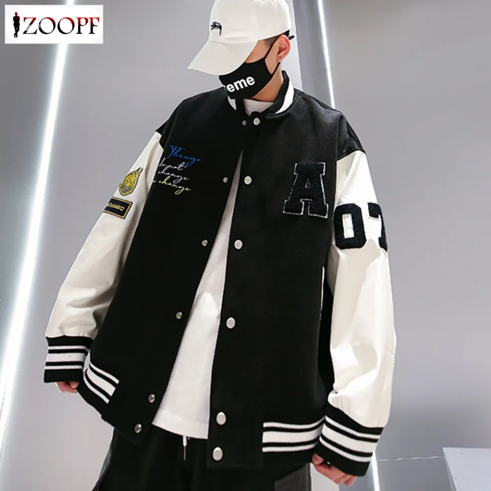 Fleece discount baseball jacket