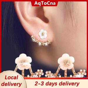 [COD] AqToCna Ship within 24 hours 1Pair Fashion Women Chrysanthemum Earrings Flower Earrings Couple Engagement Gift Party Hanging Earrings