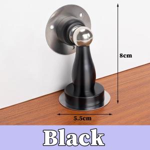Stainless Steel No Drill Magnetic Door Stopper Silent Bathroom Door Anti Collision Home Use