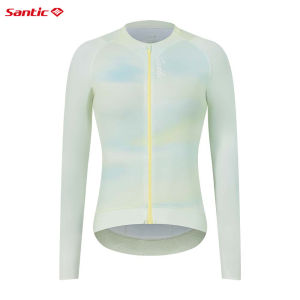 Santic Phụ nữ đạp xe Jersey Mùa hè Bảo vệ Mặt trời Thở thể thao Bike áo tay dài Tops
