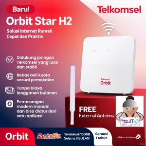 Modem Router Huawei B320 Orbit Star H2 Free Kuota Telkomsel 150GB