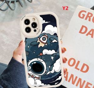 DEAMOR Case Realme 2 2 Pro 5 5i 6i C3 C51 C53 Casing Astronot Nasa Bulan With pelindung kamera