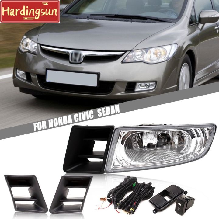 Hardingsun Fog light honda civic fd 2006 2007 2008 2009 Waterproof Fog Lamp Fog Light Assembly