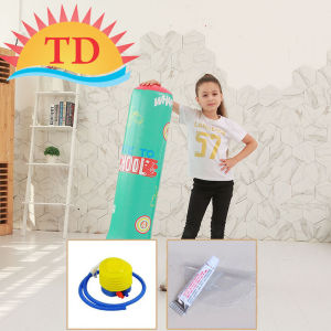 Bao trụ đấm bốc tự cân bằng cho bé Cao 1.2m Cột boxing hơi cho bé giá rẻ(Tặng bơm)