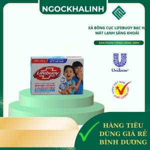 Xà bông cục Lifebuoy Bạc Hà mát lạnh sảng khoái 90g