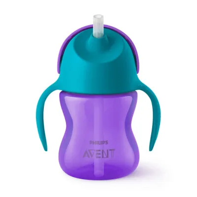 Philips AVENT Baby Bottle With Straw For Baby On Sale Feeding Bottle 7oz With Handles Boy Training Cup With Straw Bottle Feeding For Baby With Straw Baby Straw Tumbler 9m+ Straw Cup 7oz