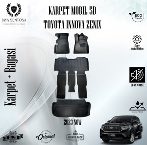 Karpet Mobil Toyota Innova Zenix 2023 + Alas Kaki Karpet 7D New Model 2 Baris Full Set