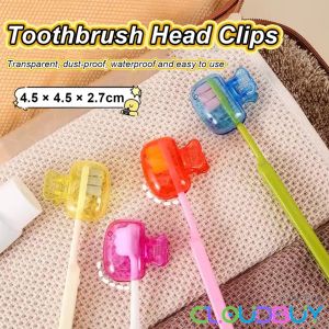 C.B.【Ready in Stock】 Toothbrush Head Storage Clip Plastic Clip Portable Travel Waterproof and Dust Proof