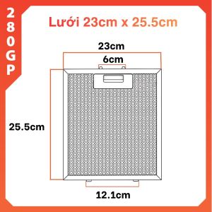 Tấm lưới lọc mỡ máy hút mùi 3 lớp lưới hợp kim nhôm cao cấp tấm lọc nhôm cho máy hút mùi Sunhouse | Canzy | Faster