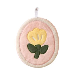 CANICECA Coral Velvet Hand Towel Absorbent Tulip Hanging Towel Fashion Hanging Design Kitchen Cleaning Towel Household