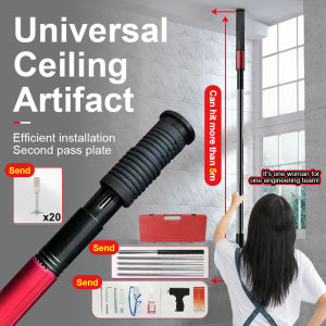 Kuwo Extended Version Nail Gun Ceiling Artifact Cannon Nail Special Gun For Concrete Decoration Cement Nail Steel Send 20 Nails And Tools Box
