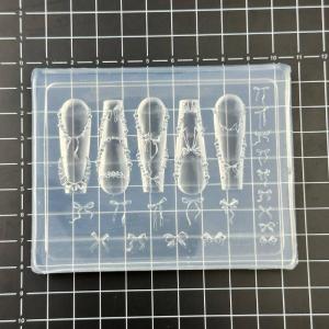 YINGRAN2 Sáng Tạo vui vẻ Bowknot Hoa móng tay nghệ thuật Silicone khuôn handmade móng tay nghệ thuật khuôn trang trí phim hoạt hình nghệ thuật khuôn DIY phụ kiện công cụ