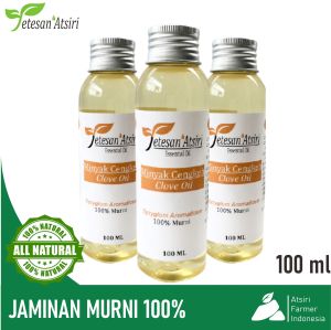 100ml minyak atsiri cengkeh murni 100% 100 ml minyak atsiri cengkeh murni 100% 100ml clove pure essential oil 100% 100 ml clove pure essential oil aromatherapy aromaterapi diffuser minyak cengkeh murni minyak cengkeh asli