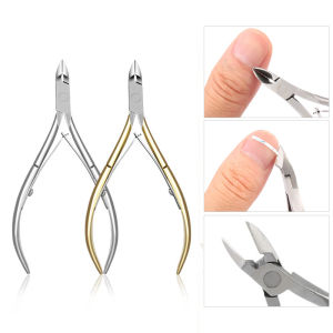 Sliver Stainless Steel Nail Cuticle Nipper Tweezer Clipper Dead Skin Remover Scissor Plier Pusher Tool