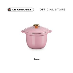 Le Creuset Cast Iron Cocotte Every Rice Pot 18cm Gold Knob Black Interior