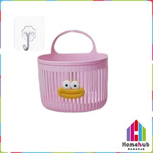 HB Plastic Hanging Bathroom Storage Basket Kitchen Bathroom Organizer