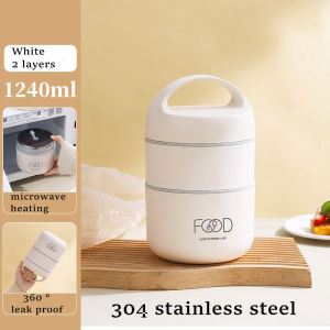 Portable 2 Layers Lunch Box Breakfast Cup Food Storage Box Tableware Bento Box Lunch Box For Kids