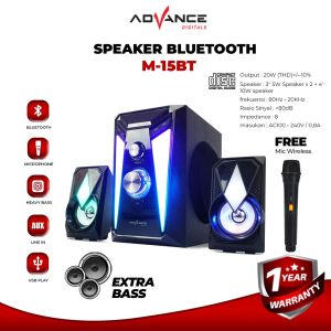 Advance Speaker Bluetooth Xtra Bass Subwoofer M15BT BONUS Mic Wireless